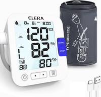 ELERA Ciśnieniomierz Naramienny Duży Mankiet 32-52 cm LCD Dla Dorosłych