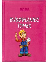 DUŻY KALENDARZ A4 2026 DZIENNY terminarz nadruk UV PREZENT DLA BUDOWLAŃCA