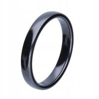 PIERŚCIONEK OBRĄCZKA CZARNA CERAMICZNA 3mm #19