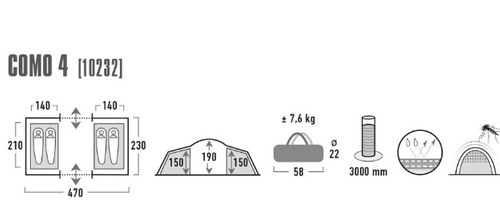 Namiot High Peak Como 4 10232 na Arena.pl