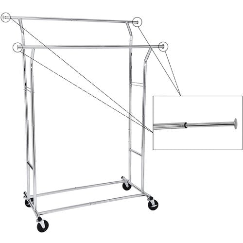 Wieszak na Ubrania na Kółkach - HSR12S na Arena.pl