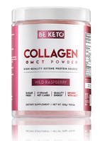 BeKeto Keto Kolagen z olejem MCT o smaku malinowym 300g