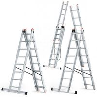 Drabina aluminiowa wielofunkcyjna 3x8 HIGHER na schody + GRATIS