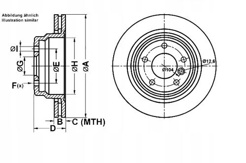 TARCZA HAM TYL 298X20 V POWER DISC ATE na Arena.pl