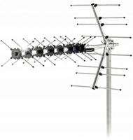 Antena zewnętrzna DVB-T/T2 12dB filtr LTE wtyk F UHF 470-790MHz Sencor SDA