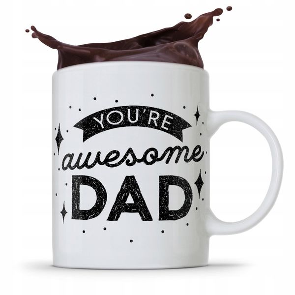 Kubek Na Dzień Ojca Dla Taty You Are Awesome Dad Z Nadrukiem Ze Zdjęciem zdjęcie 1