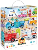 Moto puzzle 40 elementów. Auta