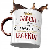 Kubek Bordowy Dla Babci Babuni Na Dzień Babci Z Nadrukiem Ze Zdjęciem