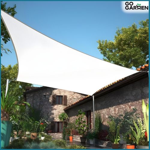 Żagiel markiza daszek przeciwsłoneczny na taras balkon UV słońce biały 4x3m na Arena.pl