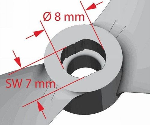 Śmigła Graupner C-Prop 8X4 5mm rt Multirotor - 2 szt. na Arena.pl
