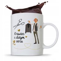 Kubek Prezent Krawcowej Krawca O Złotym Sercu Z Nadrukiem Ze Zdjęciem