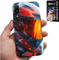 ETUI DO HUAWEI Y6 2019 - MOTOR, FAN MOTOCYKL KASK MOTOCYKLISTA