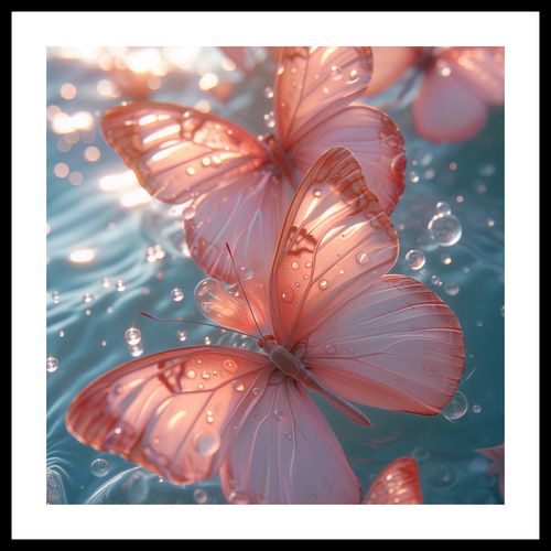 Plakat 40x40cm Świetliste Motyle na Arena.pl