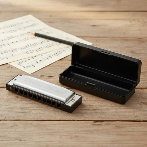 Harmonijka ustna A-Dur / A-Major Harley Benton Blues Harmonica Etui na Arena.pl