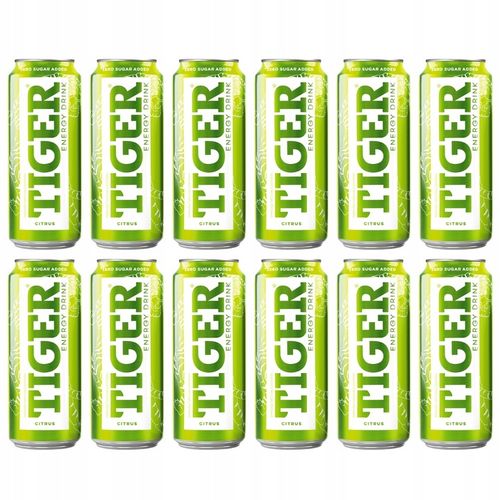 Napój energetyczny Tiger Naked Line CITRUS Limonka Cytryna 12x500ml na Arena.pl