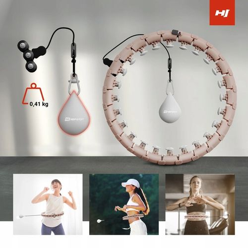 Hula hop z obciążeniem odchudzające wypustkami regulowane 24 elementy smart na Arena.pl