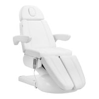 Fotel kosmetyczny do pedicure elektryczny Azzurro Lux 5 silników biały