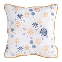 Poszewka Carol 45x45 cm biała welwet świąteczna poliester