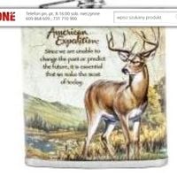 Piersiówka myśliwska z jeleniem American Expedition