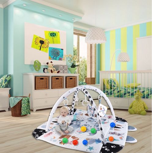 Duża Mata Edukacyjna Miękka Interaktywna 4w1 Książeczka Poduszka Piłki na Arena.pl