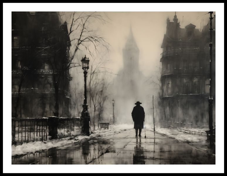 Plakat 80x60cm Mgła nad Londynem zdjęcie 3