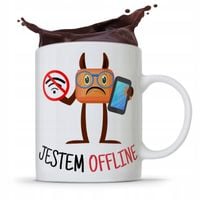 Kubek Informatyka Programisty Jestem Offline Z Nadrukiem Ze Zdjęciem