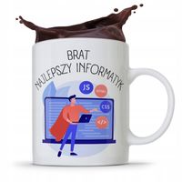 Kubek Prezent Dla Brata Brat Najlepszy Informatyk Z Nadrukiem Ze Zdjęciem