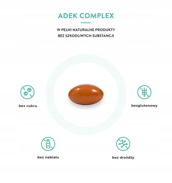 VISANTO ADEK COMPLEX witamina A D E K2 MK-7 WITAMINY 60k zdjęcie 2