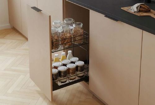 KOSZ CARGO MINI DOLNE PODBLATOWE 2 PÓŁKI 300 CICHY DOMYK WYSUW CHROM na Arena.pl