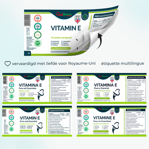 Witamina E 500IU Naturalna Ulepszona Formuła Biodostępna na Arena.pl