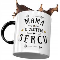 Kubek Czarny Dla Mamy Matki Na Dzień Mamy Z Nadrukiem Ze Zdjęciem