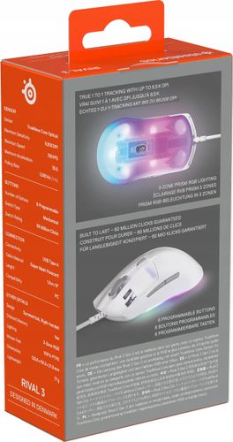 Mysz STEELSERIES Rival 3 Gen 2 Biały na Arena.pl