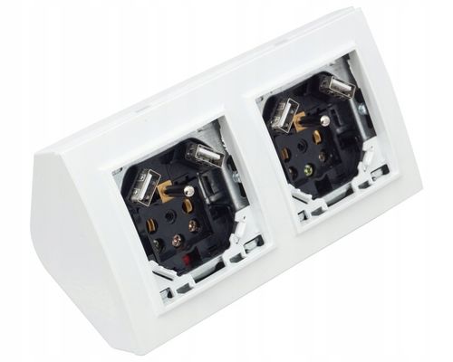 GNIAZDO PODWÓJNE MEBLOWE NAROŻNE KUCHENNE BLATOWE BIURKOWE WPUSZCZANE na Arena.pl