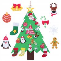 CHOINKA FILCOWA Z OZDOBAMI ZABAWKA PREZENT ŚWIĘTA DLA DZIECI KREATYWNY DIY