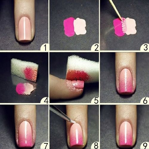 2x GĄBKA DO OMBRE MANICURE HYBRYD MAKIJAŻU ŻEL na Arena.pl