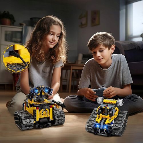 PROGRAMOWALNY ROBOT 4w1 ZESTAW APP I PILOT ZDALNE STEROWANIE LED na Arena.pl