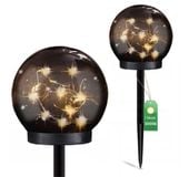 lampa solarna kula przypalana gloris 10cm 3000k - pl-766221