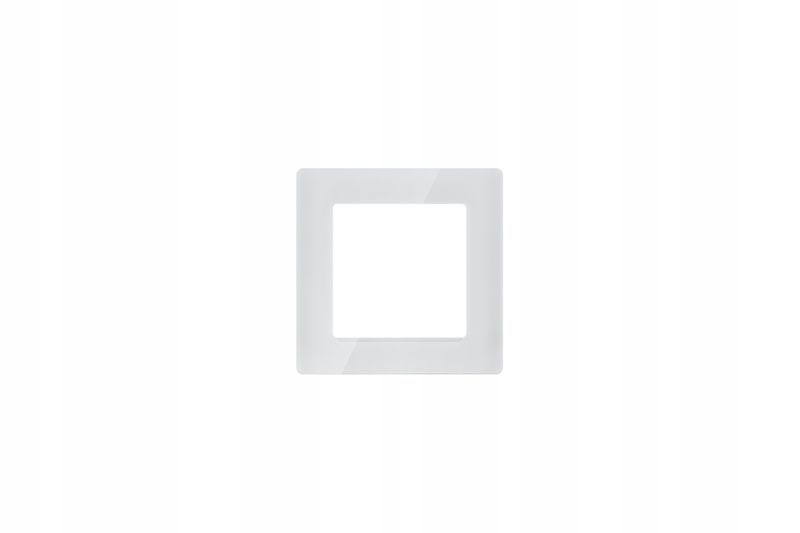 Pojedyncza ramka biała szkło seria RM PSMART zdjęcie 1