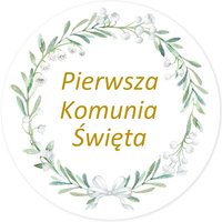 Opłatek na tort Tort Pierwsza Komunia Święta Komunijny Biblia Hostia Tekst