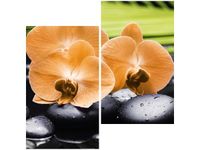 60X60CM STORCZYK POMARAŃCZOWY DWU OBRAZ ŚCIAN