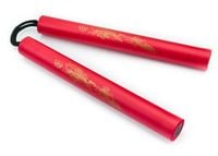 nunchako treningowe pro pinakowe czerwone allright