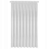 Firana gotowa na taśmie SIBEL 300x250 Eurofirany biało/srebrna