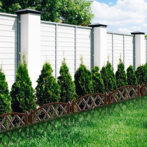 Płotek ogrodowy brązowy 50x30 cm 6 szt. na Arena.pl