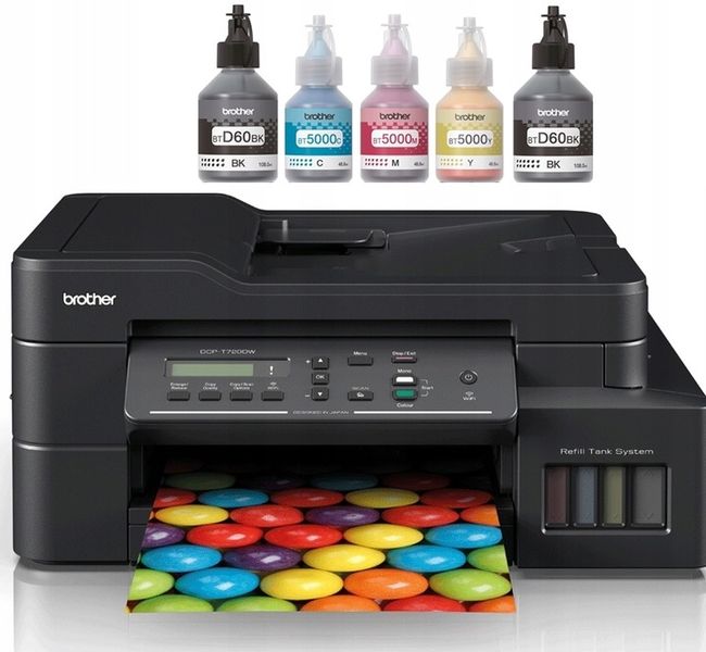 BROTHER DCP-T720DW kolor 3w1 duplex ADF Wi-Fi GWPL + 3 TUSZE + ZESTAW FOTO zdjęcie 7