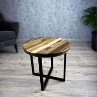 STOLIK KAWOWY 52 CM GRUBE LITE DREWNO ORZECH