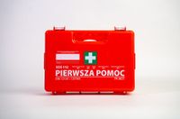 przenośna apteczka zakładowa z wieszakiem montowanym na ścianę k13+a