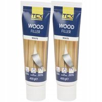 MASA SZPACHLOWA DO DREWNA BIAŁA SZPACHLÓWKA 400gX2