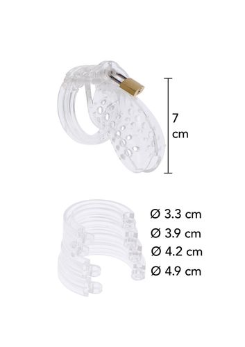 chastity cock cage acrylic transparent na Arena.pl