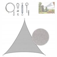 Żagiel Przeciwsłoneczny Ogrodowy Trójkąt 6x6x6 m