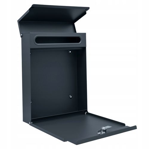 SKRZYNKA POCZTOWA NA LISTY POCZTĘ ANTRACYT +LAMINAT NAPIS ADRES ULICA NUMER na Arena.pl